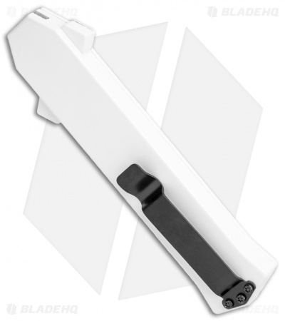 AKC F-16 D/A Bayonet OTF Automatic Knife White (3.3" Two Tone)
