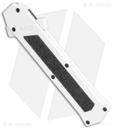 AKC F-16 D/A Bayonet OTF Automatic Knife White (3.3" Two Tone)