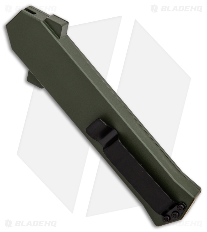 AKC F-16 D/A Bayonet OTF Automatic Knife OD Green Aluminum (3.3" Black)