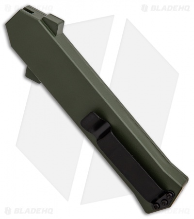 AKC F-16 D/A Bayonet OTF Automatic Knife OD Green Aluminum (3.3" Black)