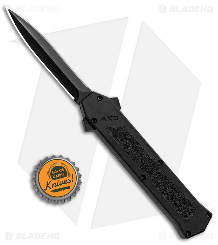 AKC F-16 D/A Dagger OTF Automatic Knife Black (3.3" Black)