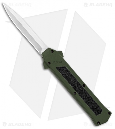 AKC F-16 D/A Dagger OTF Automatic Knife Green (3.3" Satin)