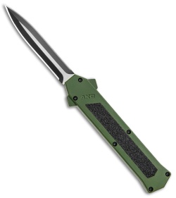 AKC F-16 D/A Dagger OTF Automatic Knife Green (3.3" Two Tone)