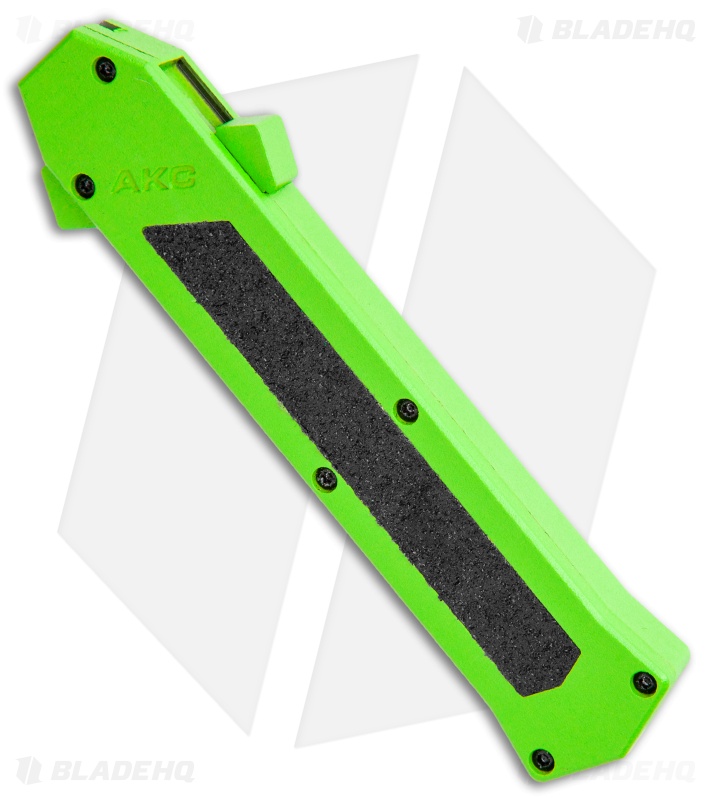 AKC F-16 D/A Dagger OTF Automatic Knife Neon Green (3.3" Satin)