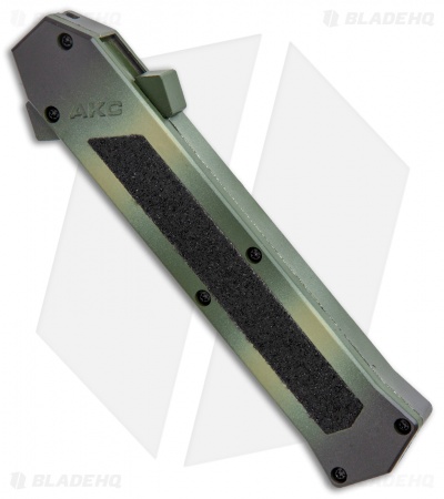 AKC F-16 D/A Bayonet OTF Automatic Knife OD Green Camo (3.4" Satin)