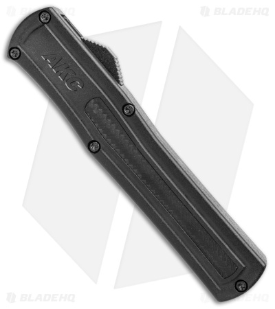 AKC F-20 D/A Dagger OTF Automatic Knife Black Carbon Fiber (3.55" Satin)