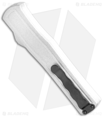 AKC F-20 D/A Dagger OTF Automatic Knife White Aluminum (3.6" Satin)