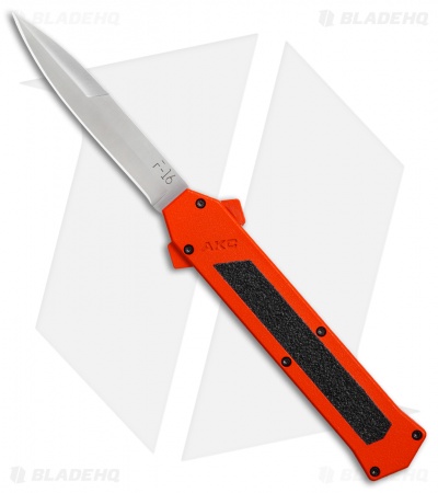 AKC F-16 D/A Bayonet OTF Automatic Knife Orange (3.3" Satin)