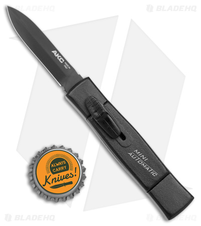 AKC Minion Concord OTF Automatic Knife Black (2.3" Black Dagger)