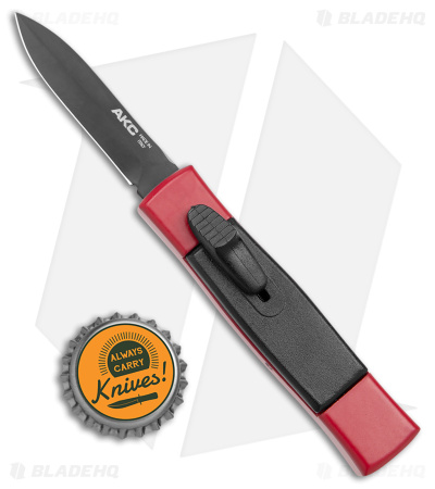 AKC Minion Concord OTF Automatic Knife Red/Black (2.3" Black)