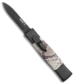 AKC Minion Concord OTF Automatic Knife Snake Skin (2.3" Black Dagger)