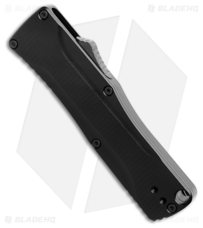 Benchmade Om 4850 D/A OTF Automatic Knife Black Aluminum (2.5" Satin)