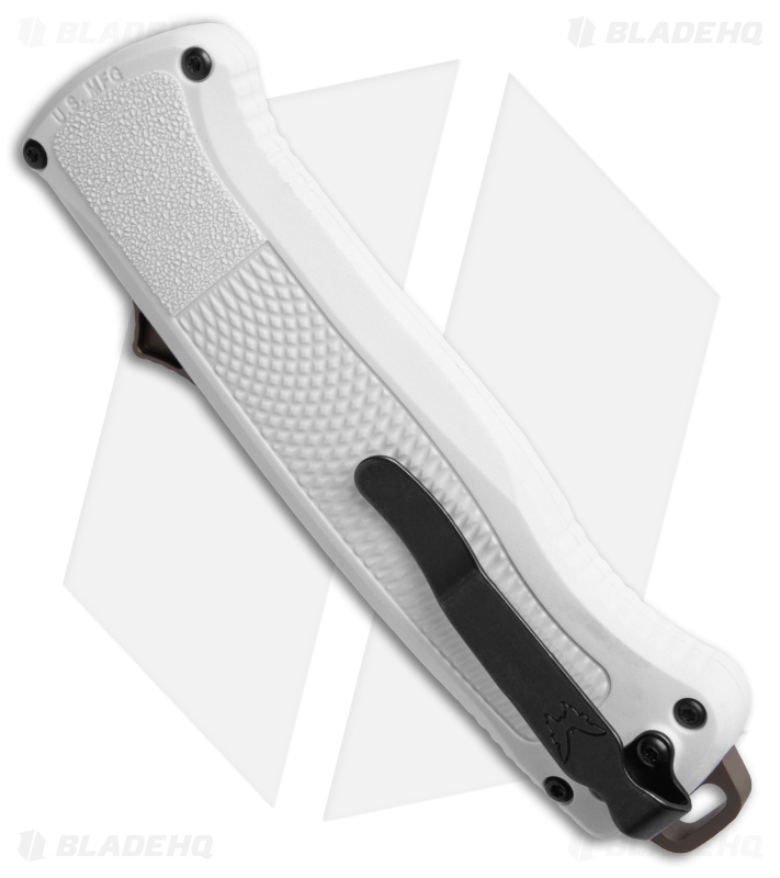 Benchmade Shootout OTF Knife Cool Gray/FDE Tan - Blade HQ