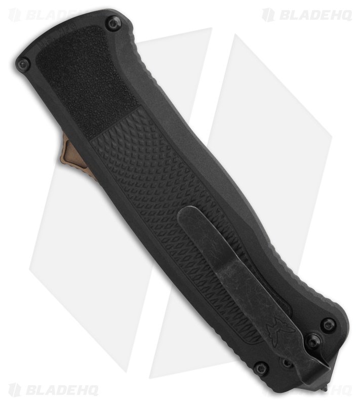 Benchmade Shootout Drop Point D/A Automatic OTF Knife Black (3.5" FDE) 5371FE