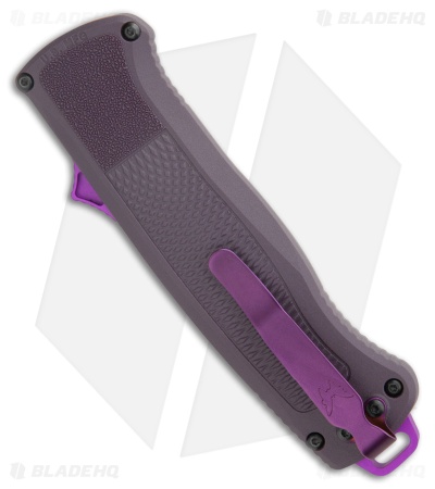 Benchmade Shootout D/A OTF Knife Dark Purple Grivory (3.5" Gray PVD) 5370GY-06