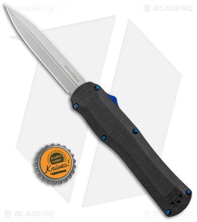 Benchmade 3400 Autocrat D/A OTF Automatic Knife Black G-10 (3.71" Satin) 