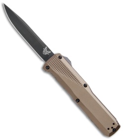 Benchmade 4600DLC-1 Phaeton D/A OTF Automatic Knife FDE (3.45" Black DLC) 