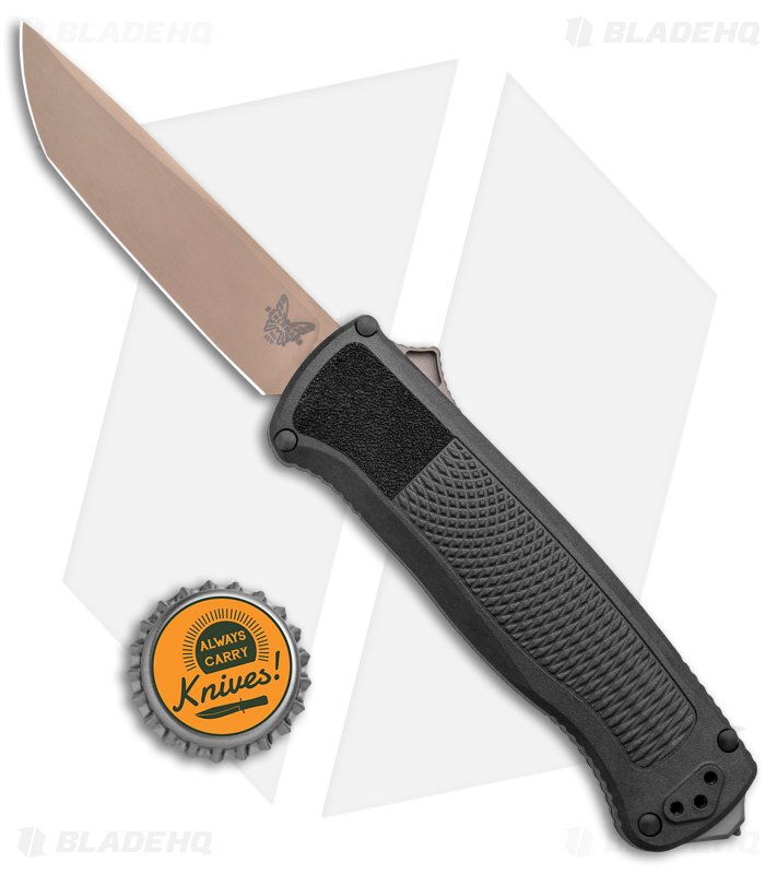 Benchmade Shootout D/A OTF Automatic Knife CF-Elite (3.5" Flat Earth PVD) 5370FE