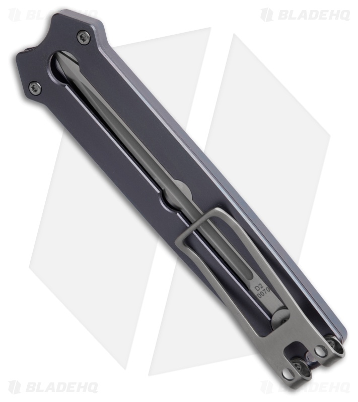 Boker Plus Slike Exclusive Manual OTF Knife Blue Titanium (2.9" Satin)
