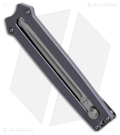 Boker Plus Slike Exclusive Manual OTF Knife Blue Titanium (2.9" Satin)