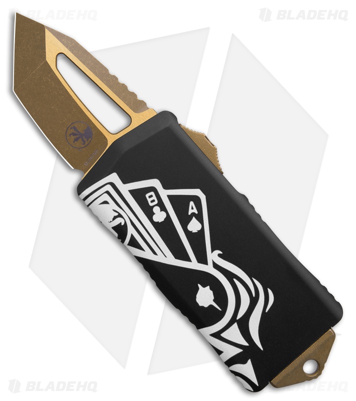Microtech Exocet - CA Legal Tanto OTF Automatic Knife | Bronze