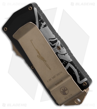 Microtech Exocet Tanto CA Legal OTF Automatic Knife Death Card(1.9" Bronze Apoc)