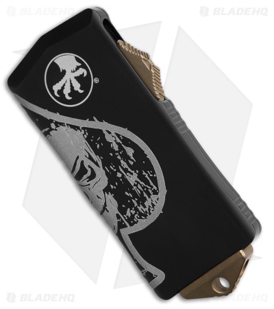 Microtech Exocet Tanto CA Legal OTF Automatic Knife Death Card(1.9" Bronze Apoc)