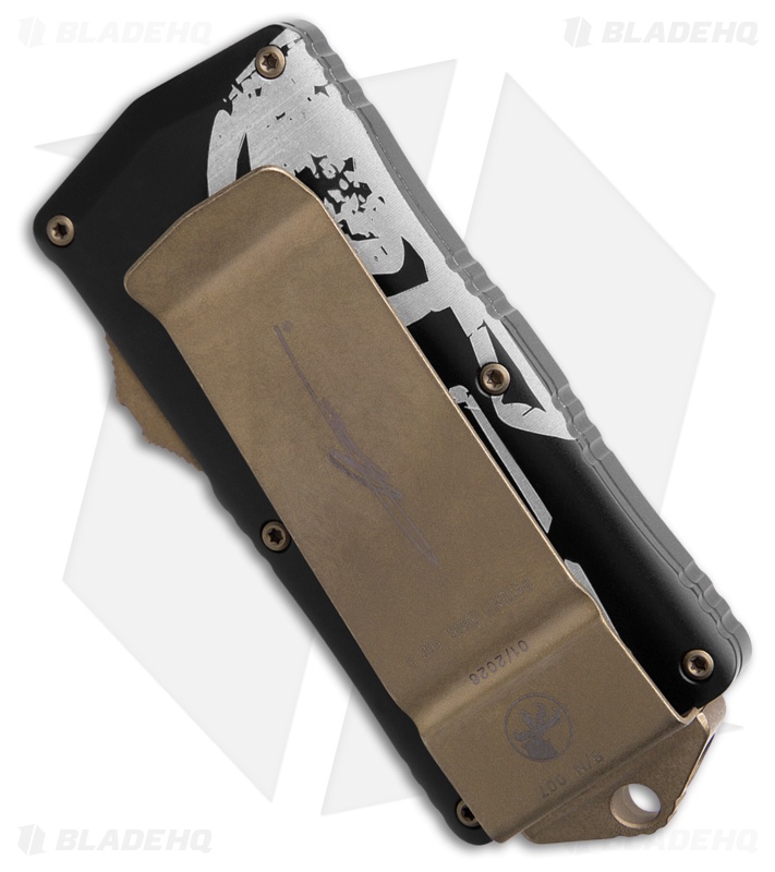 Microtech Exocet Tanto CA Legal OTF Automatic Knife Molon (1.9" Bronze Apoc)