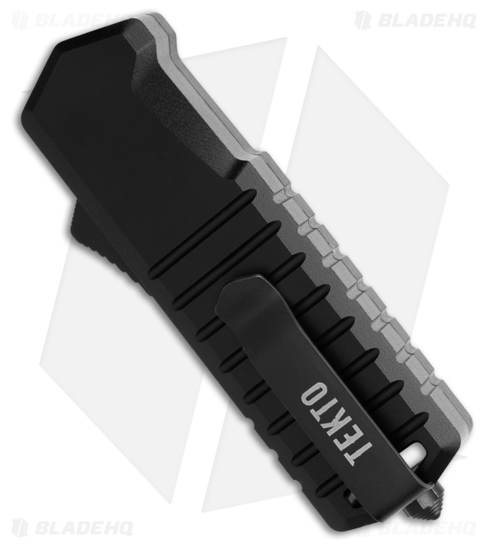 Tekto Knives A2 Badger Tanto OTF Automatic Knife Carbon Fiber (1.9" Black)