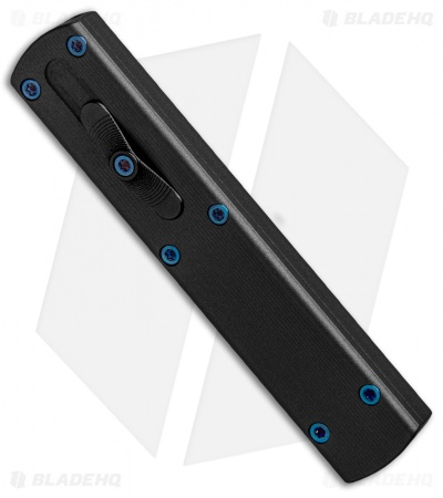 D Rocket Designs Zulu Spear D/A OTF Automatic Knife Black Out (2.8" Black/Satin)