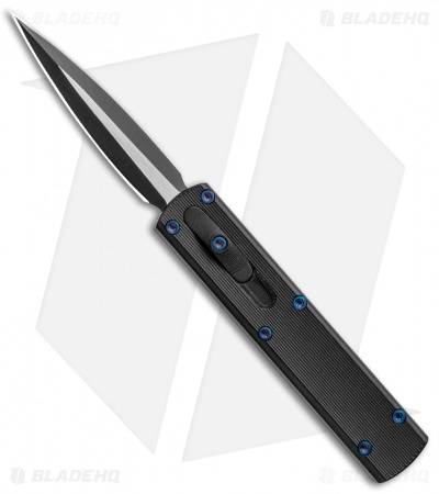 D Rocket Designs Zulu Spear D/A OTF Automatic Knife Black Out (2.8" Black/Satin)