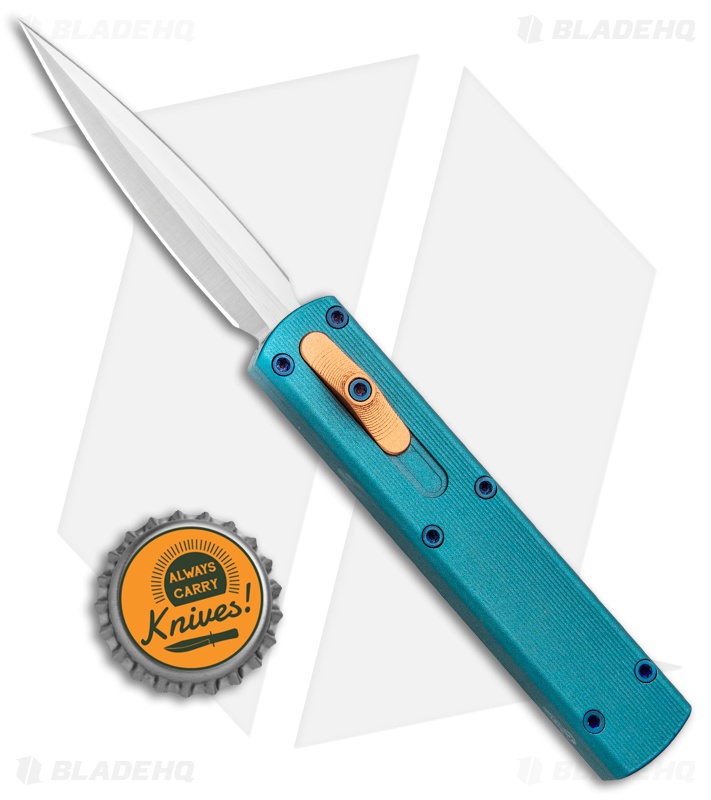 D Rocket Design Zulu Spear - D/A OTF Automatic Knife | Green + Copper