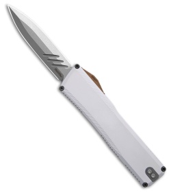 Axial Shift Gen III D/E OTF Knife Hidden White Aluminum (3.5" Stonewash)