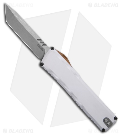 Axial Shift Gen III Tanto OTF Knife Hidden White Aluminum (3.5" Stonewash)