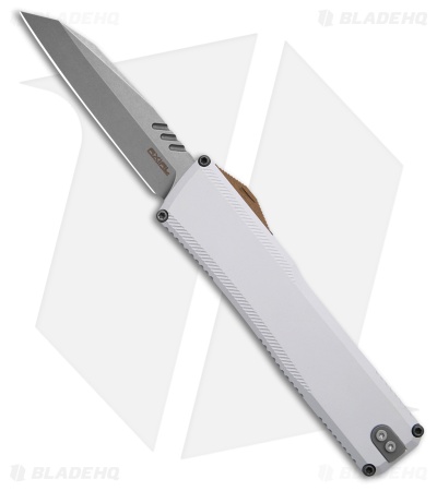 Axial Shift Gen III Wharncliffe OTF Knife Hidden White Aluminum (3.5" Stonewash)