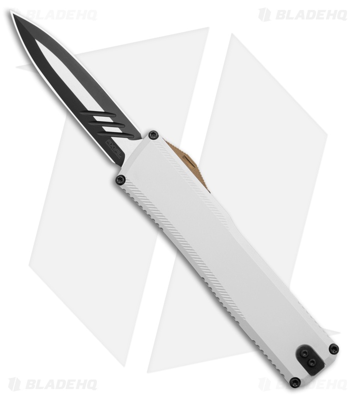Axial Shift V3 D/A Dagger OTF Automatic Knife Hidden White Al (3.5" Two-Tone)