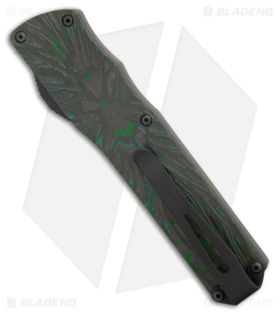 CRKT Twist Tighe D/A MagnaCut OTF Knife Green/Black CF (2.65" SW) A1100