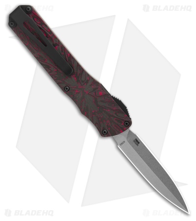 CRKT Twist Tighe D/A MagnaCut OTF Knife Rose Quartz CF (2.65" SW) A1102*DISC*