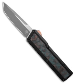 Chaves Dissident OTF Knife | Black Aluminum/Joker CF | M390