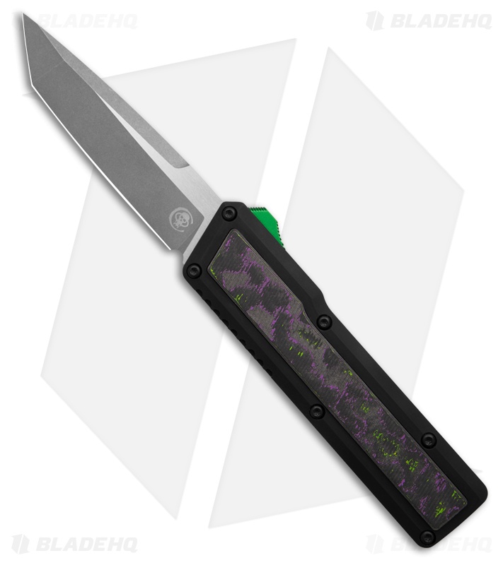 Joker D 零 REBELLION MF Chaves Dissident OTF Knife | Black Aluminum/Joker CF | M390