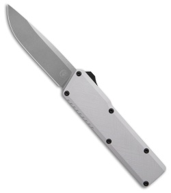 Chaves Dissident OTF DP Knife Clearcoat Crosshatch Aluminum (3.7" Dark SW)