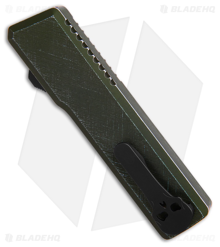 Chaves Dissident OTF DP Knife OD Green Crosshatch Aluminum (3.7" Stonewash)