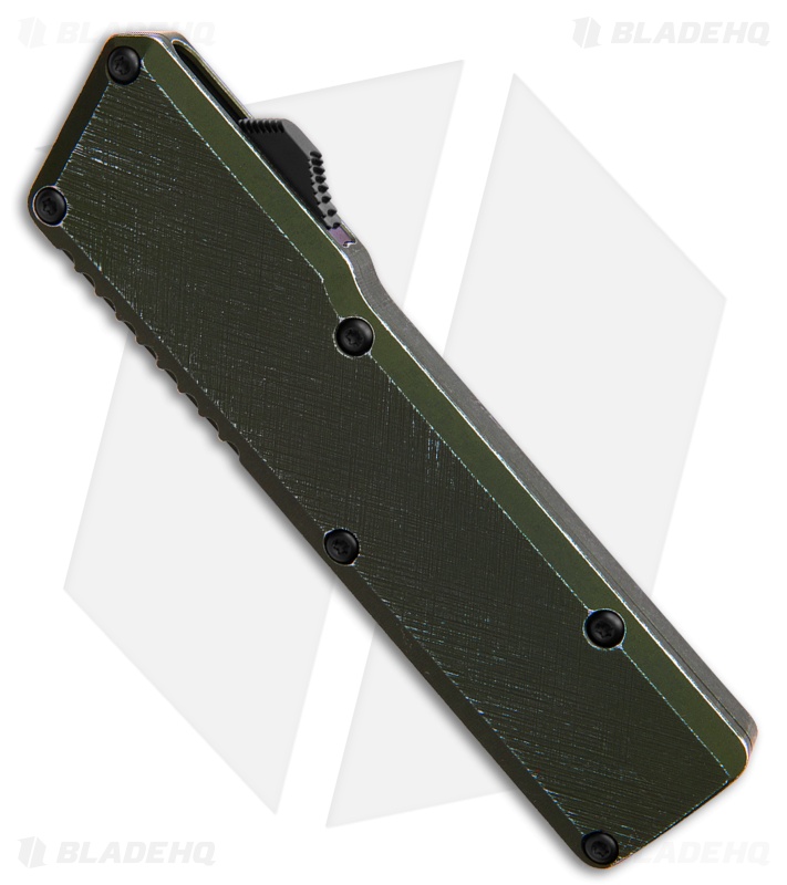 Chaves Dissident OTF DP Knife OD Green Crosshatch Aluminum (3.7" Stonewash)