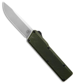 Chaves Dissident OTF DP Knife OD Green Crosshatch Aluminum (3.7" Stonewash)