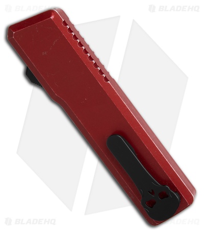 Chaves Dissident OTF Tanto Knife Red Battleworn Crosshatch Al (3.7" Two-Tone)