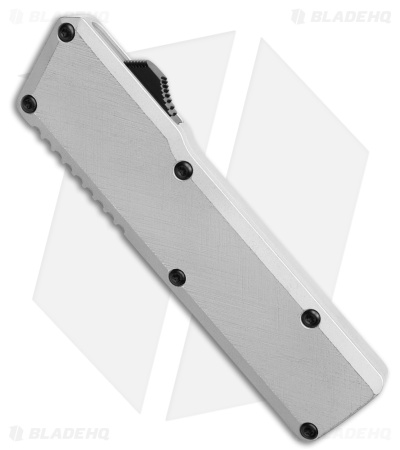 Chaves Dissident OTF Drop Point Knife Battleworn Clearcoat Crosshatch Al(3.7" TT