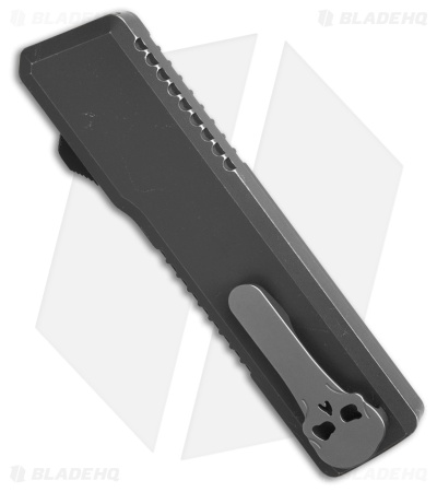 Chaves Dissident OTF Drop Point Knife Black Battleworn Aluminum (3.7" Two-Tone)