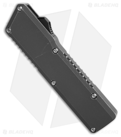 Chaves Dissident OTF Drop Point Knife Black Battleworn Aluminum (3.7" Two-Tone)