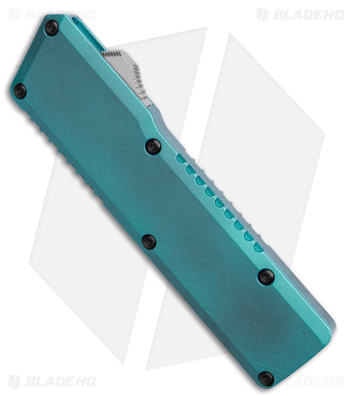 Chaves Dissident OTF Drop Point Knife Blue Crosshatch