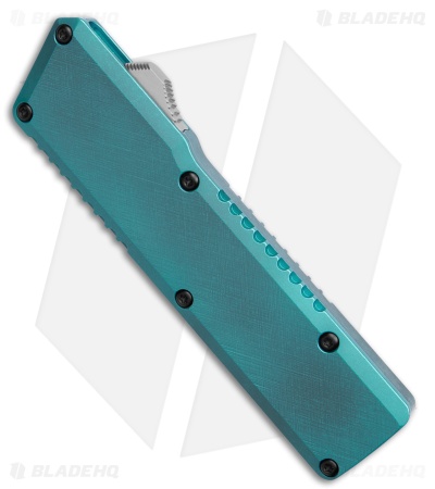Chaves Dissident OTF Drop Point Knife Blue Crosshatch Aluminum (3.7" SW)